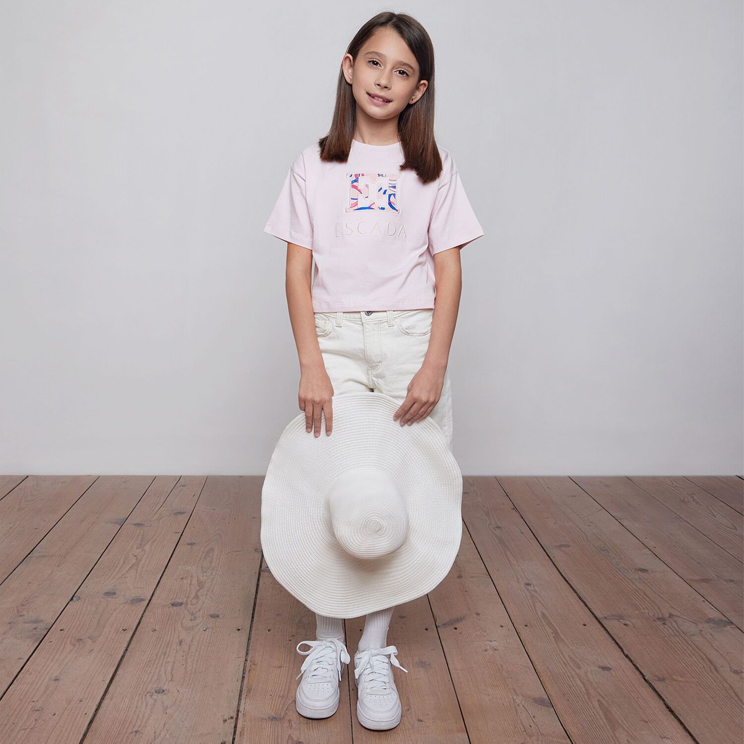 Girls Pink Logo T-Shirt, 2, hi-res