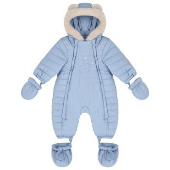 Baby Boys Logo Teddy Bear Snowsuit