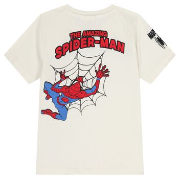Boys Ivory Spider Man Marvel T-Shirt