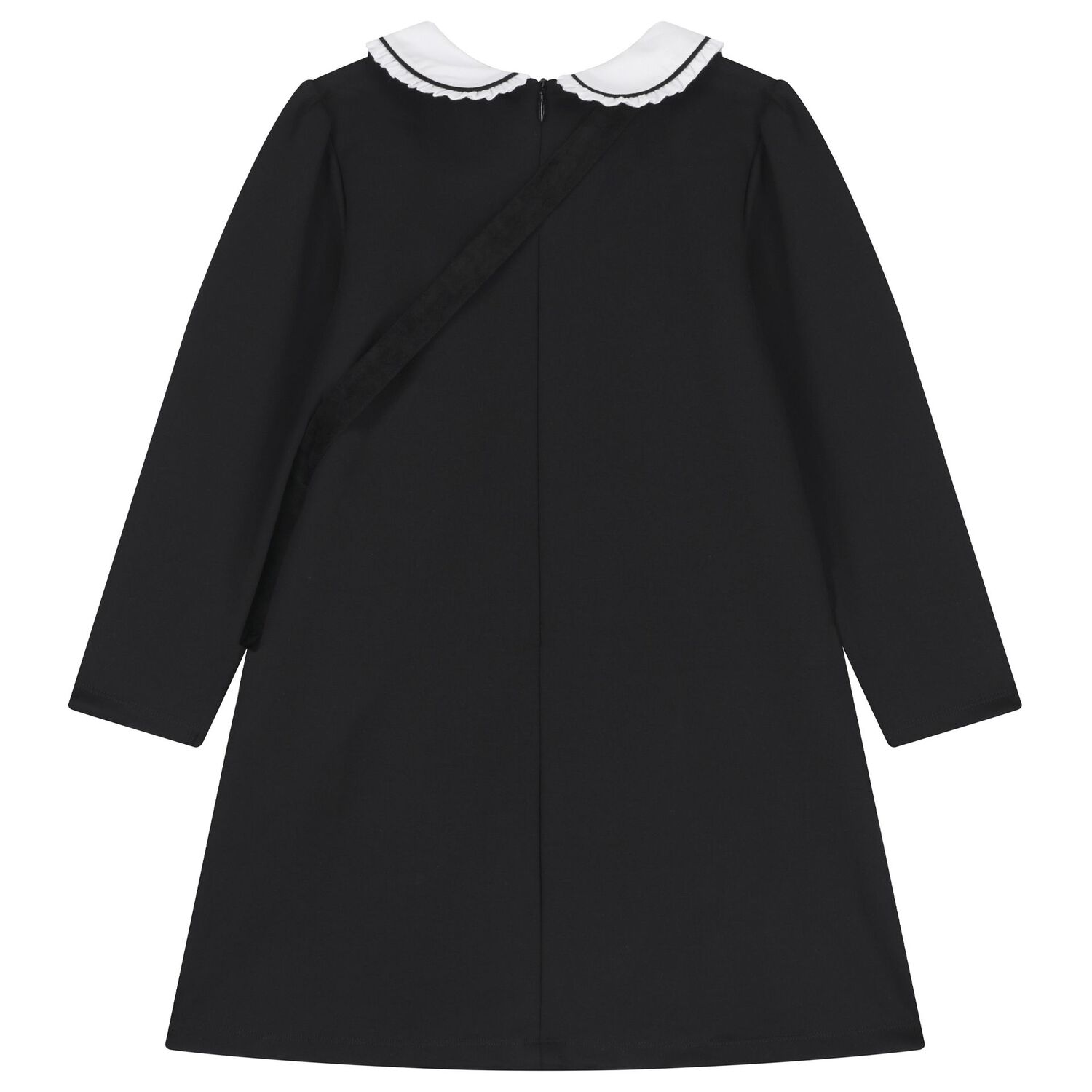 Girls Black Dress Set, 2, hi-res