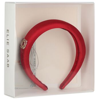 Girls Red Padded Headband