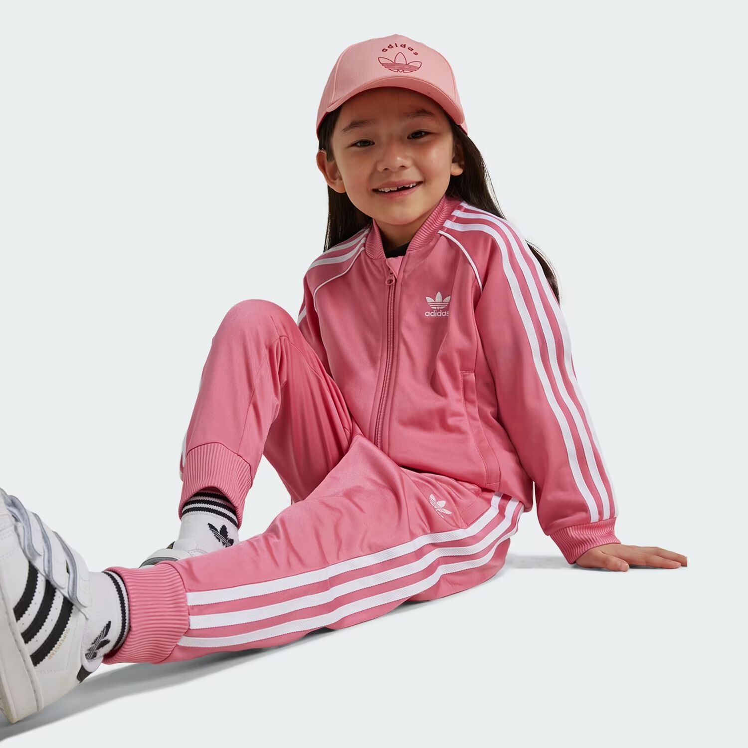 Girls Pink Logo Tracksuit, 1, hi-res