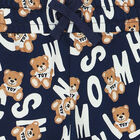 Boys Navy Teddy Logo Shorts, 1, hi-res