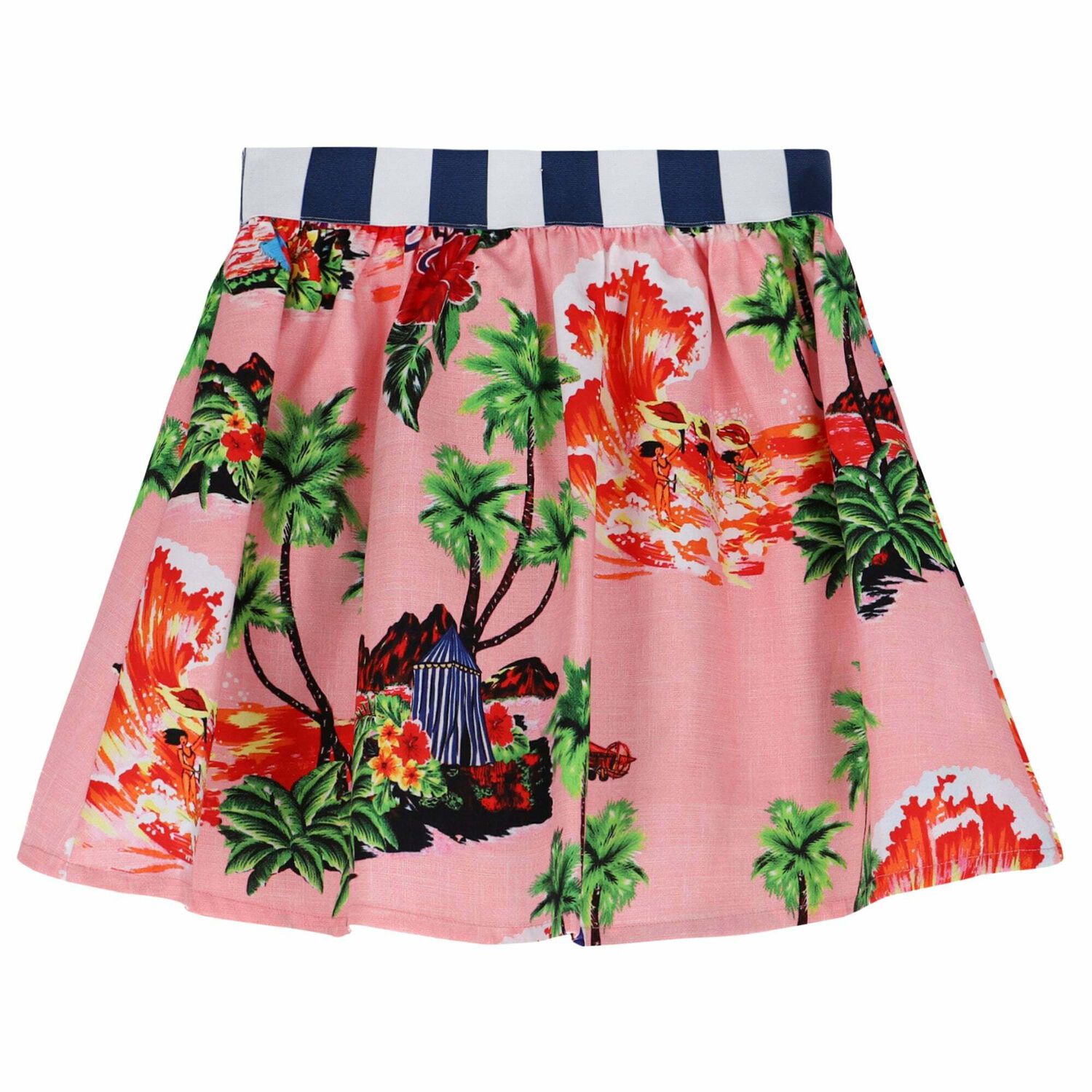 Girls Pink Printed Skirt, 1, hi-res