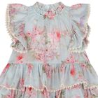 Girls Blue Floral Dress, 1, hi-res