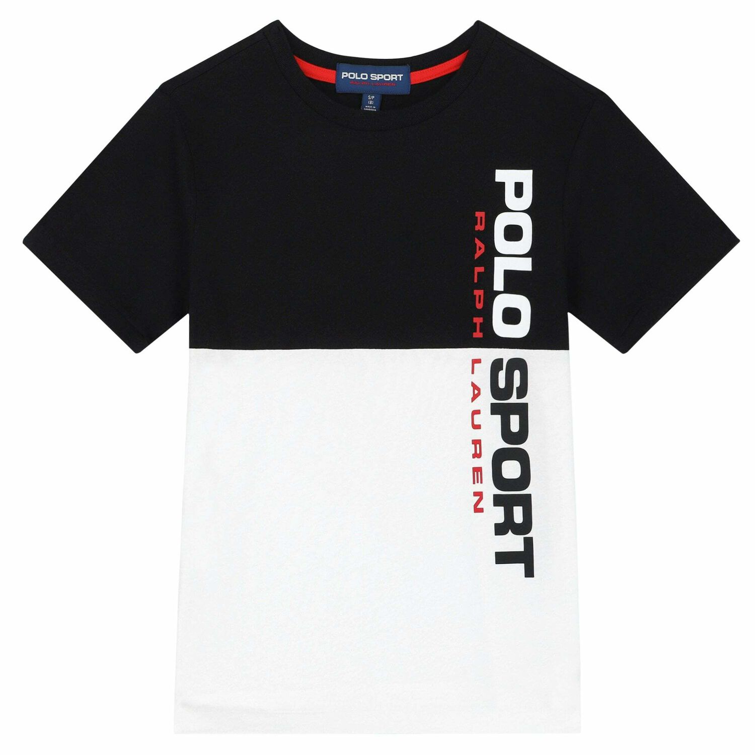 Older Boys White & Black Logo T-Shirt, 1, hi-res image number null