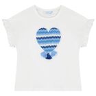 Girls White & Blue Zigzag Leggings Set, 3, hi-res