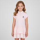 Girls Pink Polo Dress, 1, hi-res