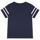 Boys Navy Blue Logo T-Shirt, 3, hi-res