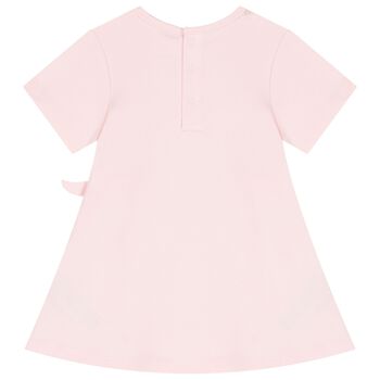 Younger Girls Pink Logo Dress 