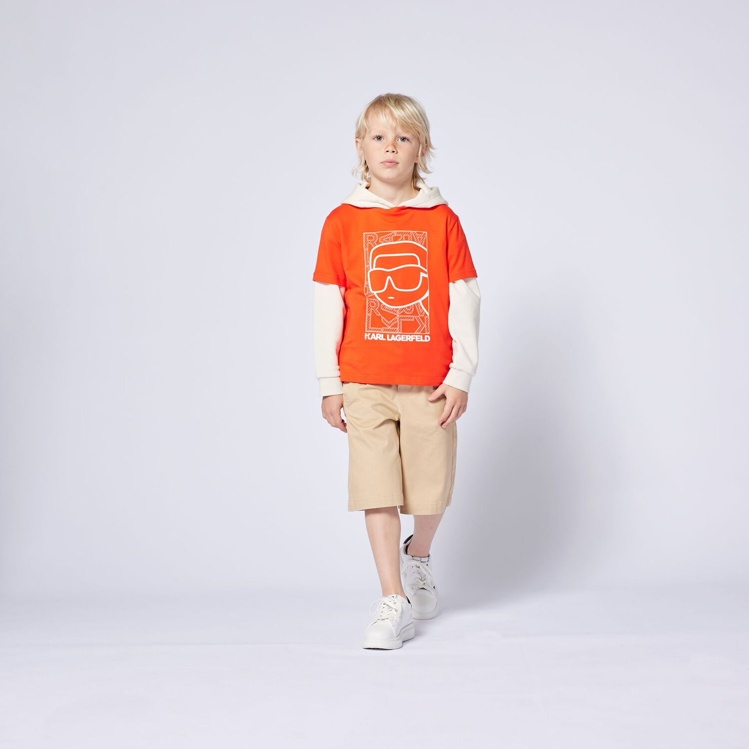 Boys Orange Ikonik Logo T-Shirt, 2, hi-res image number null