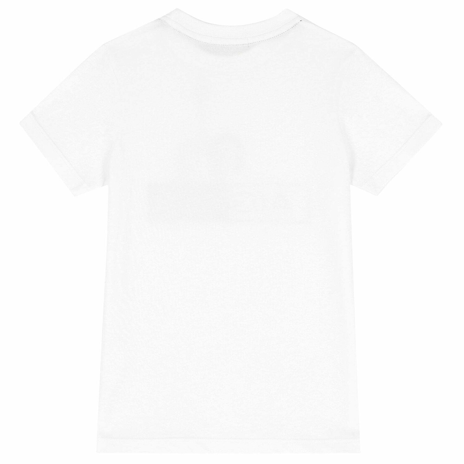 Boys White Logo T-Shirt, 4, hi-res image number null