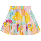 Girls Multi-Coloured Pleated Skirt, 1, hi-res