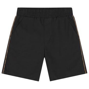 Boys Black Logo Shorts