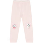 Girls Pale Pink Jungle Leggings, 1, hi-res