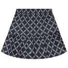 Girls Navy Blue Logo Skirt, 1, hi-res