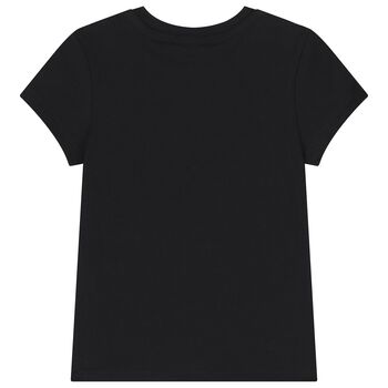 Girls Black Logo T-Shirt