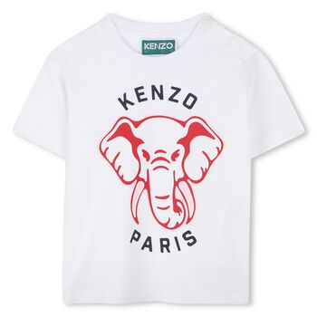 Younger Girls White Elephant T-Shirt
