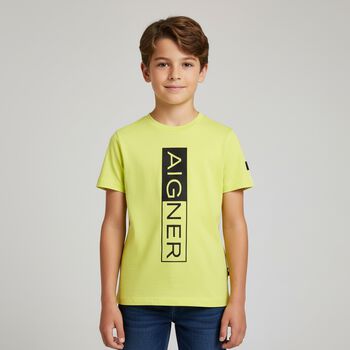 Boys Green Logo T-Shirt