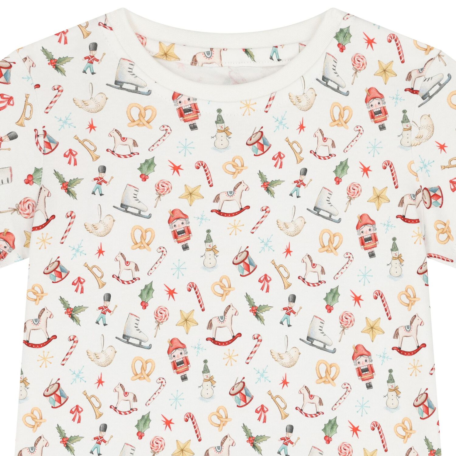 White Festive Pyjamas, 1, hi-res