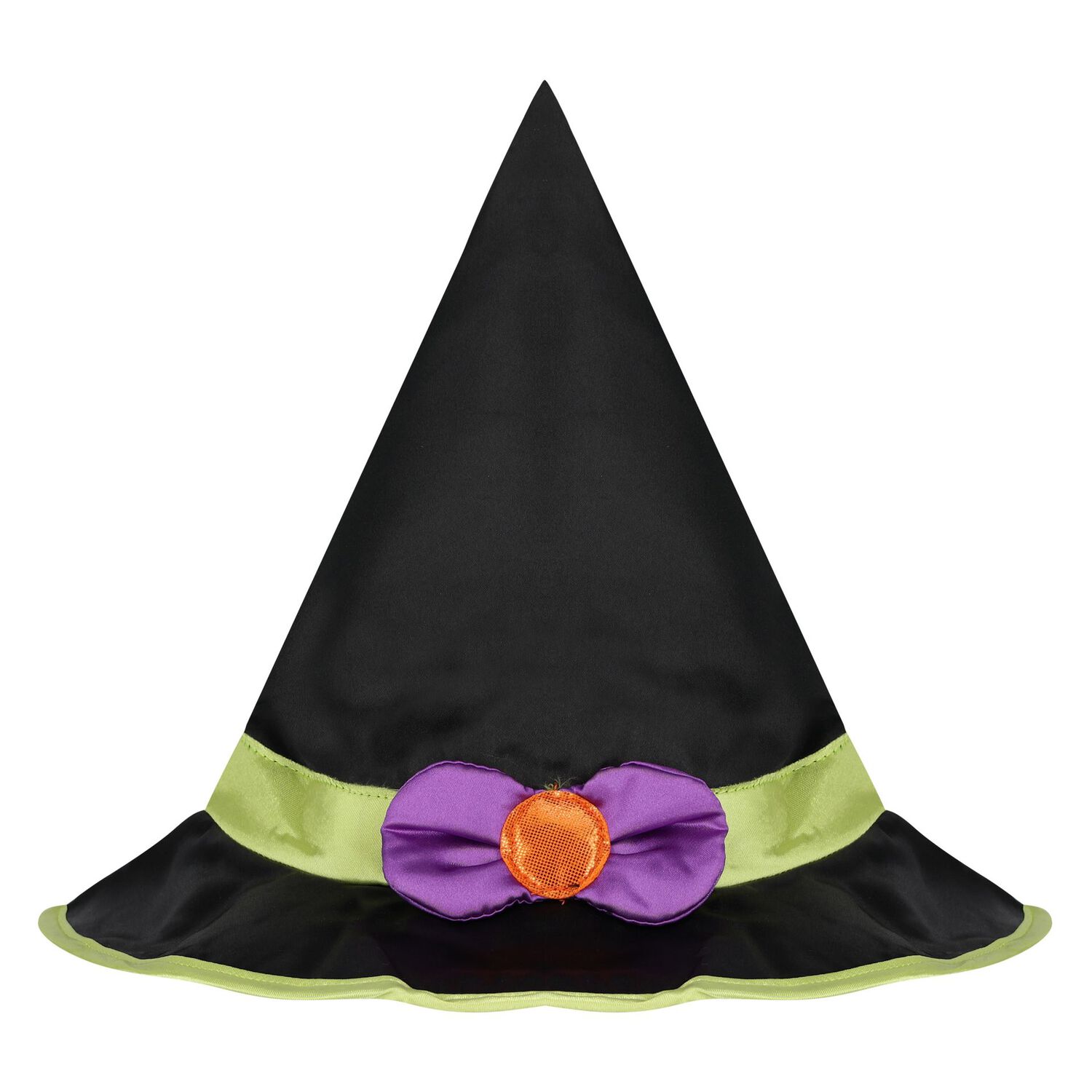 Younger Girls Black Halloween Witch Costume, 1, hi-res