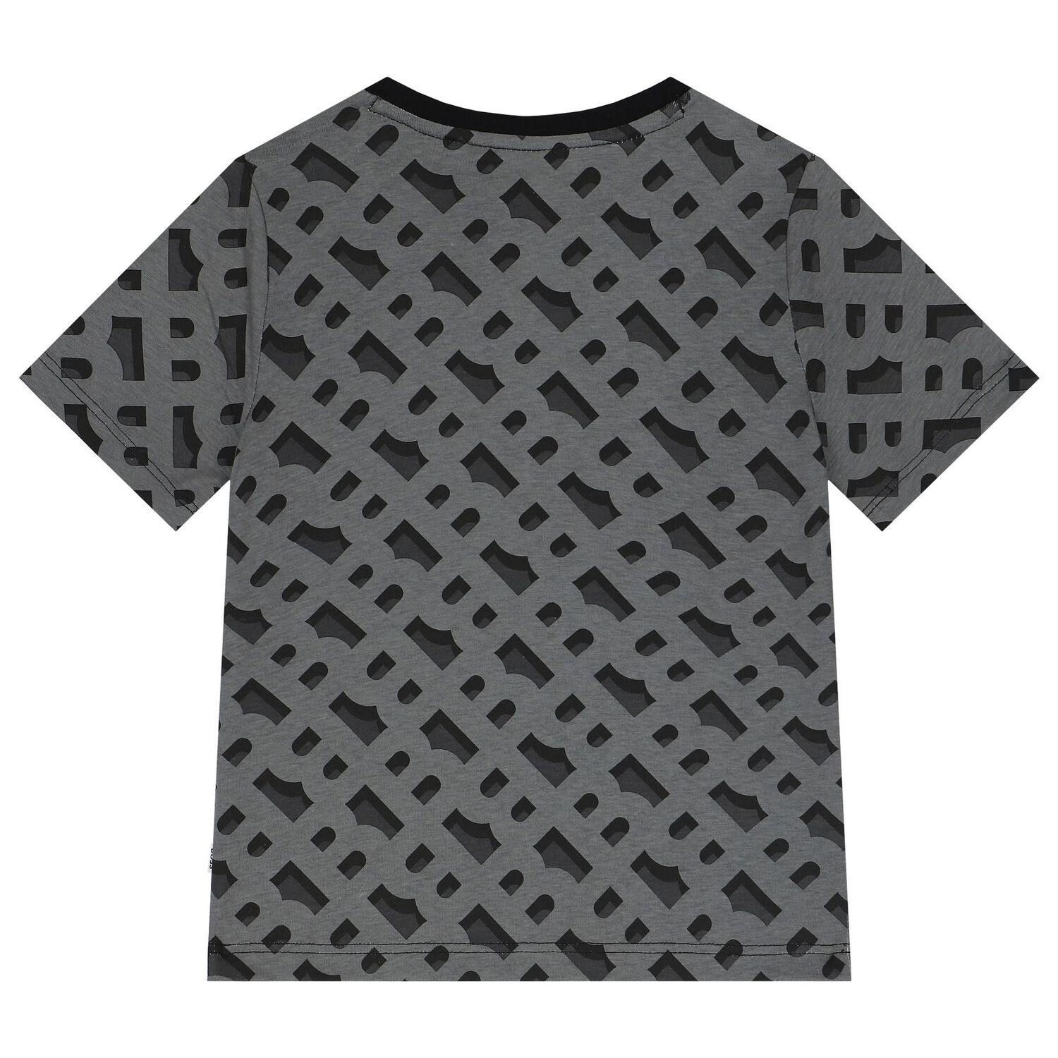 Boys Black Logo T-Shirt, 1, hi-res