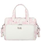 Baby Girls White & Pink Geo Map Changing Bag, 1, hi-res