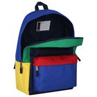 Multi-Coloured Canvas Pony Logo Backpack ( 44cm ), 2, hi-res
