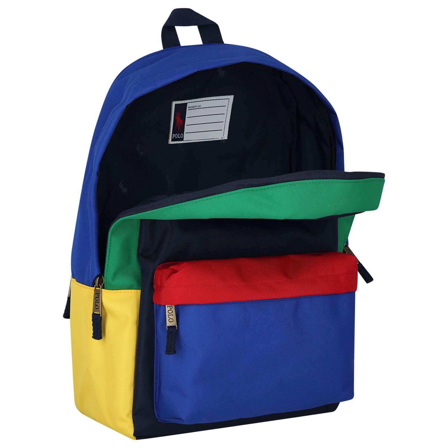 Multi-Coloured Canvas Pony Logo Backpack ( 44cm ), 2, hi-res