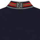 Boys Navy Blue Polo Shirt, 1, hi-res