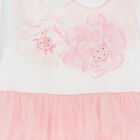 Baby Girls White & Pink Floral Babygrow, 1, hi-res