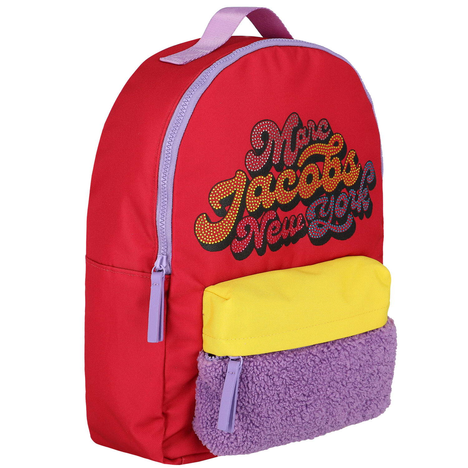 Girls Pink Logo Backpack, 1, hi-res