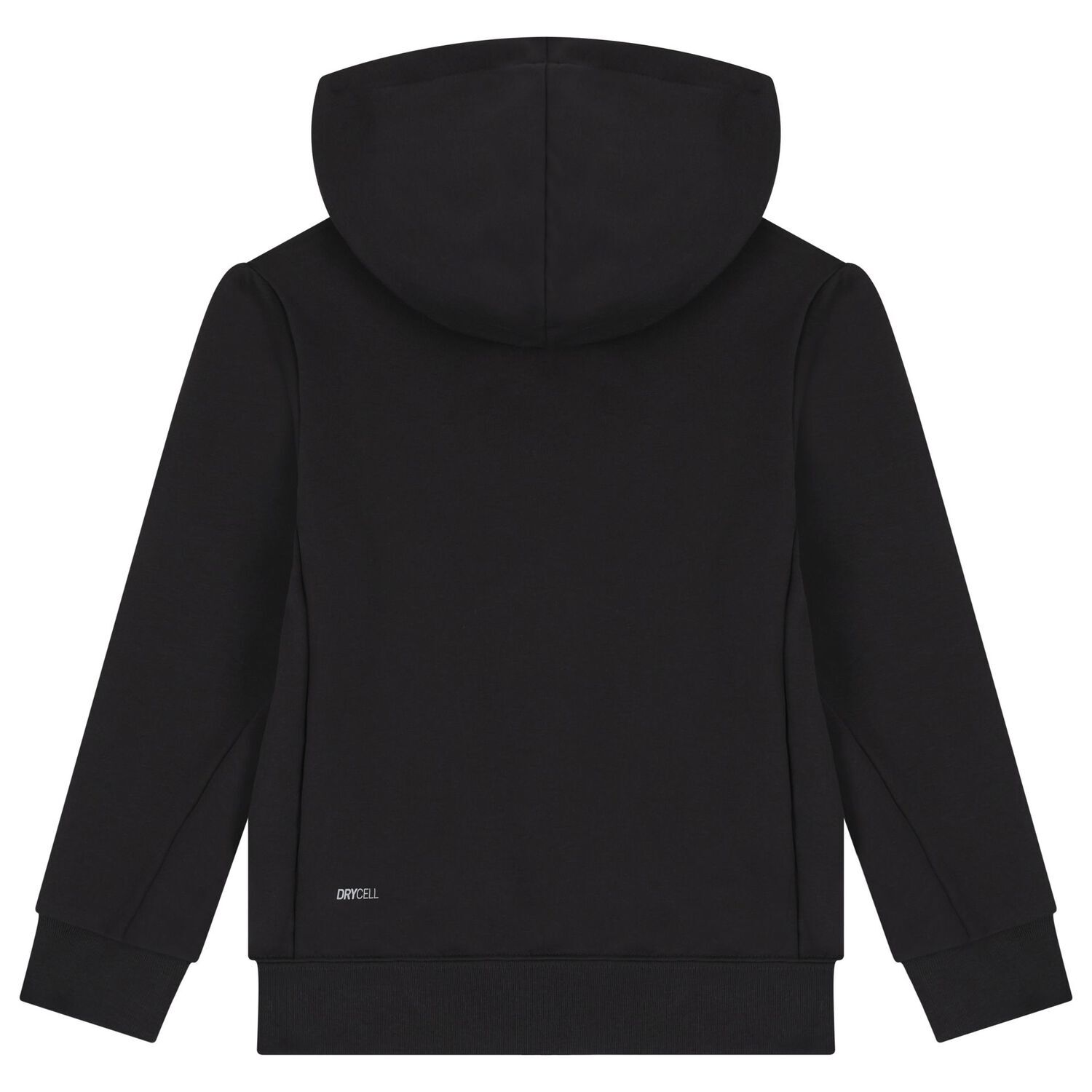 Boys Black Logo Hooded Zip Up Top, 1, hi-res