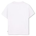 Boys Mini Me White Logo T-Shirt, 1, hi-res