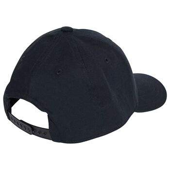 Black Embroidered Logo Cap