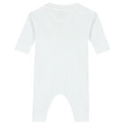 White Logo Romper, 1, hi-res
