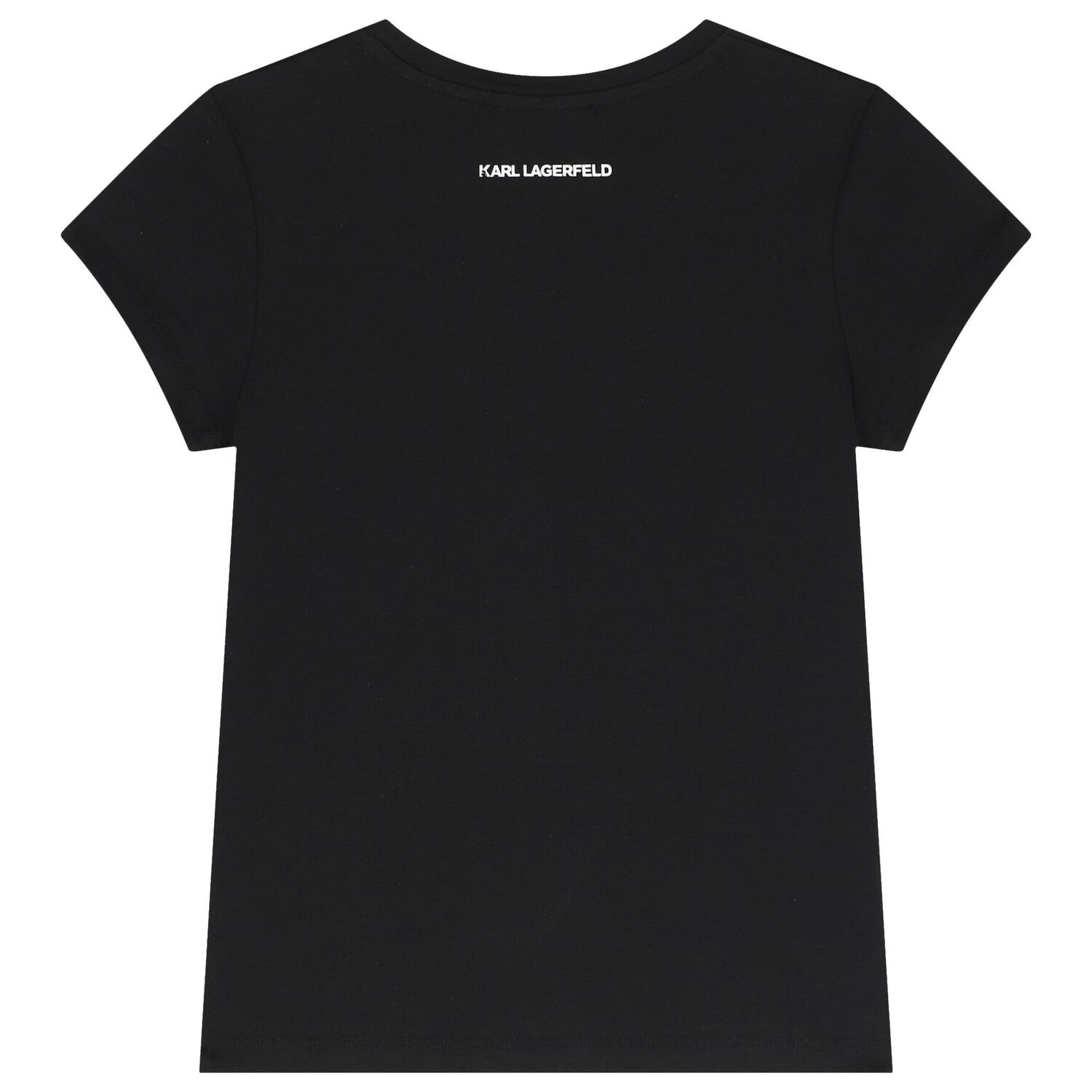 Girls Black Logo T-Shirt, 1, hi-res