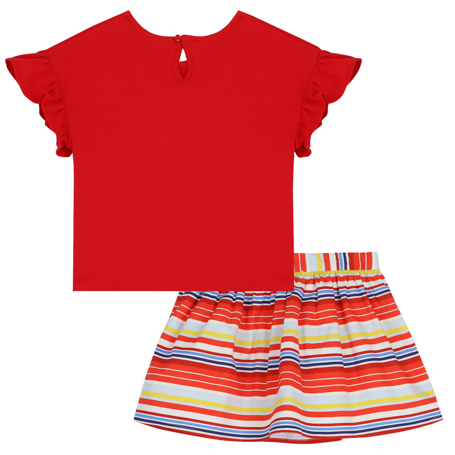 Girls Red Skirt Set, 1, hi-res