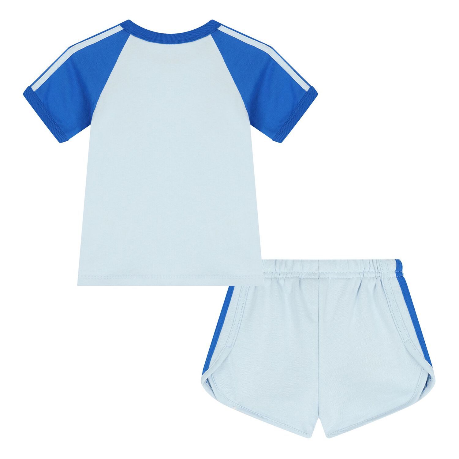Younger Blue Logo Shorts Set, 1, hi-res