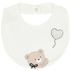 Baby Girls White Teddy Bear Romper Set, 2, hi-res