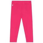 Baby Girls White & Pink Logo Leggings Set, 1, hi-res