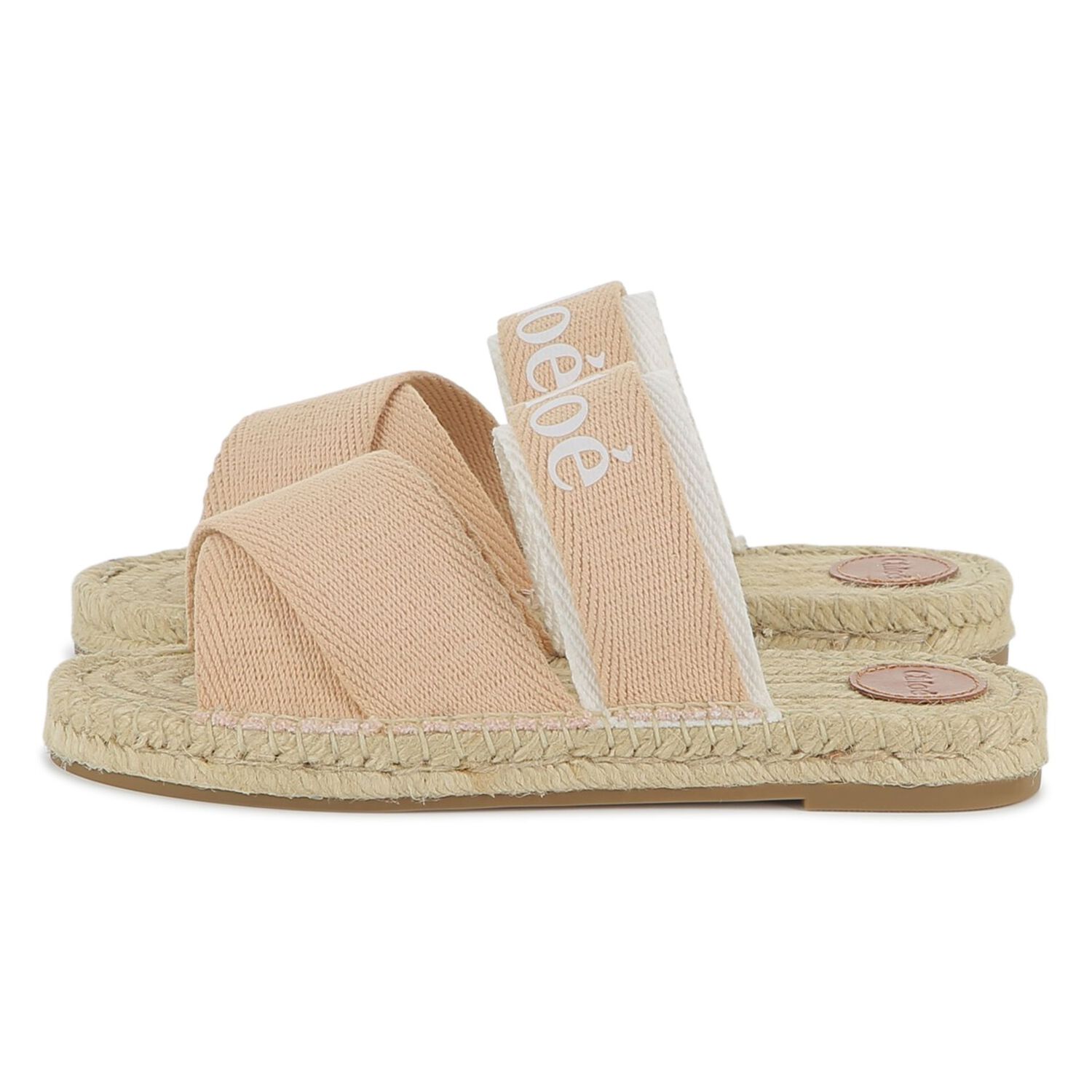 Girls Pink & Beige Logo Sliders, 1, hi-res image number null
