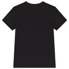 Boys Black & White Cotton Logo T-Shirts ( 2-Pack ), 1, hi-res