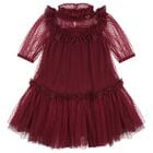 Girls Red Dots Tulle Myrtisa Dress, 1, hi-res