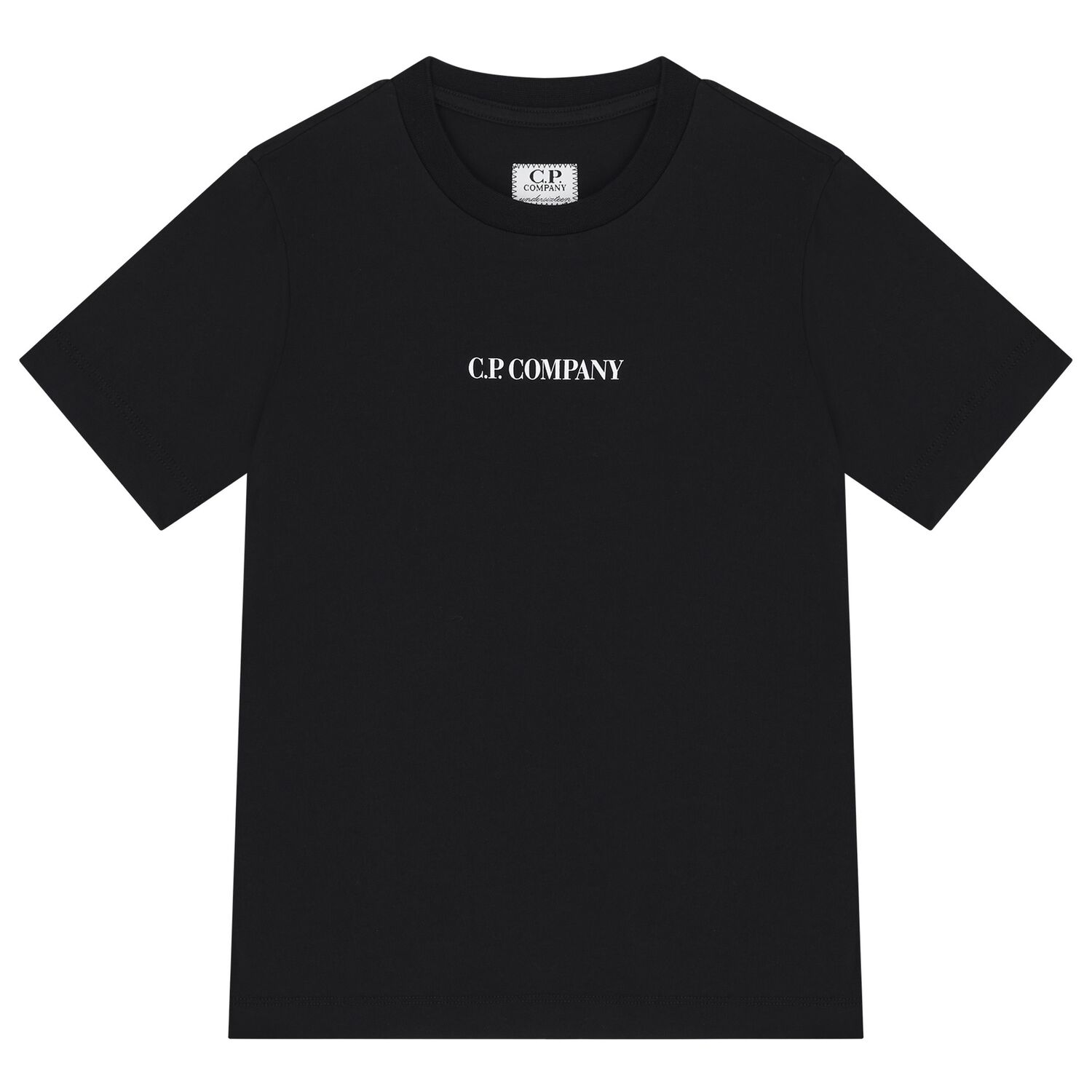 Boys Black Logo T-Shirt , 2, hi-res