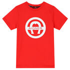 Boys Red Logo T-Shirt, 1, hi-res