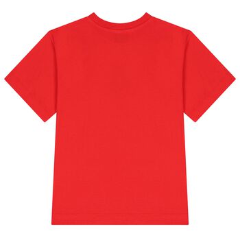 Red Teddy Bear Logo T-Shirt