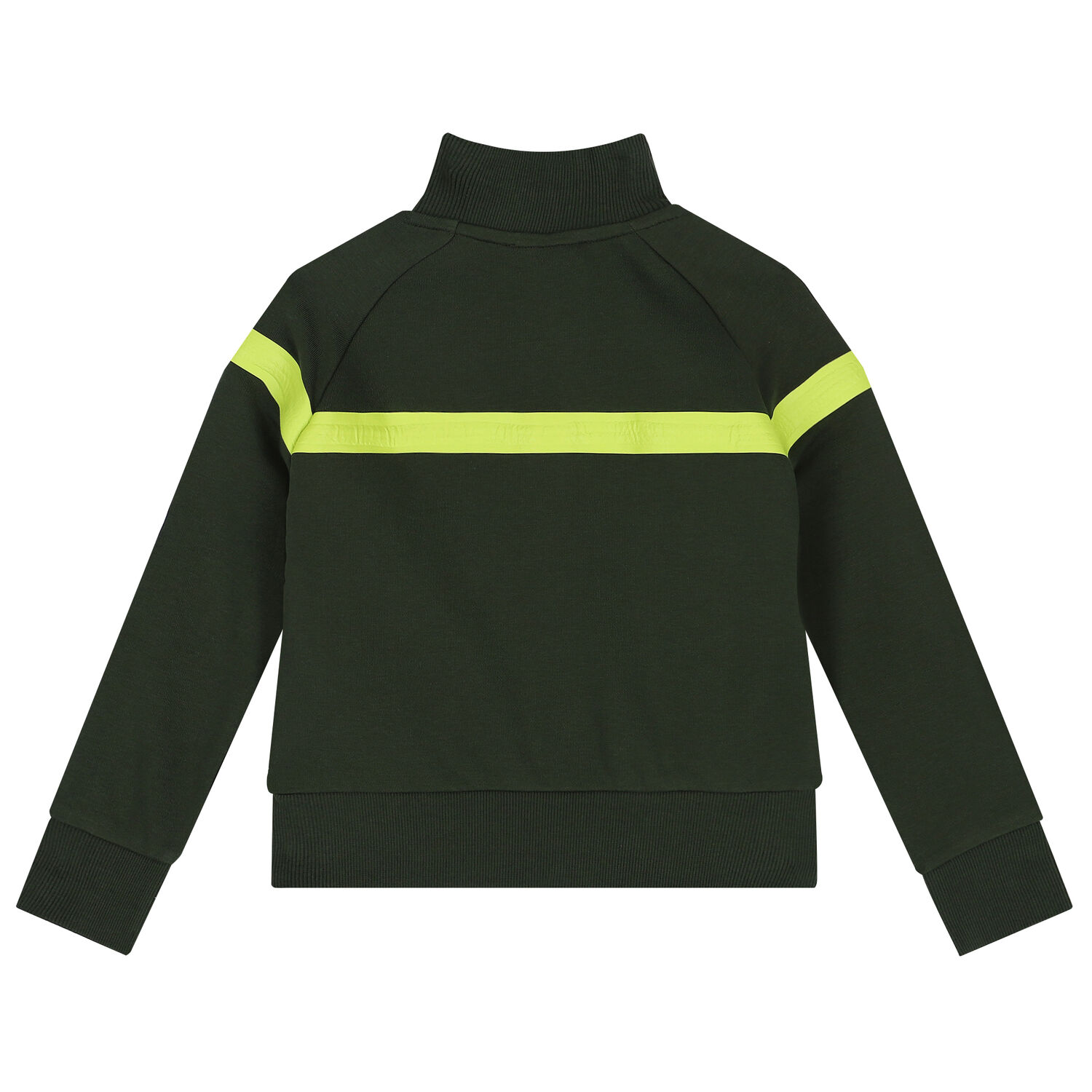 Boys Khaki Logo Zip Up Top, 1, hi-res