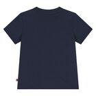 Younger Boys Navy Blue Logo T-Shirt, 3, hi-res