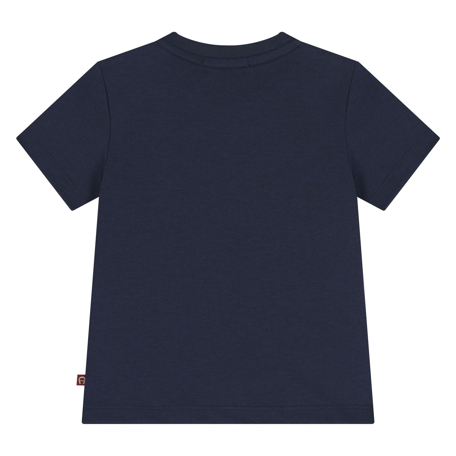 Younger Boys Navy Blue Logo T-Shirt, 3, hi-res